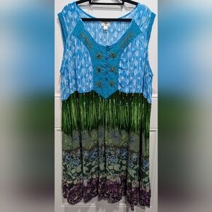 Forbidden beaded, bohemian-style midi dress